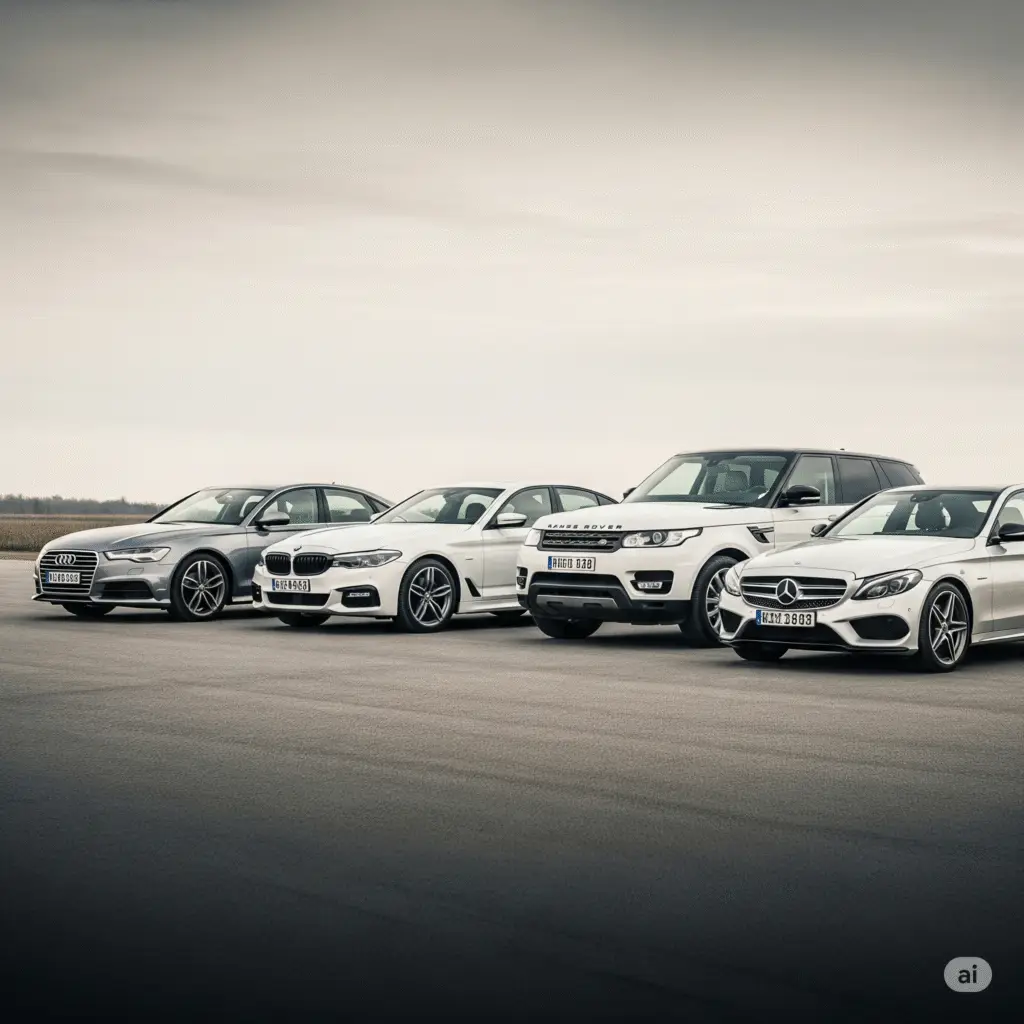 Audi A6 –   BMW 5 Series –   Range Rover Sport –   Mercedes Benz C-Class